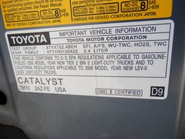2008 TOYOTA RAV 4 BASE BLUE 2.4 FWD AT Z21461